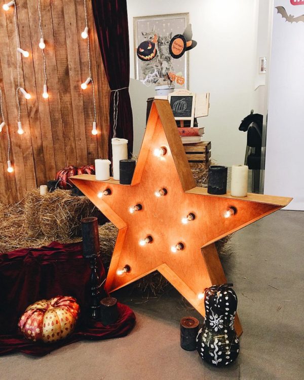 Звезда с лампочками Open Box – декор от мастерской Family Lights