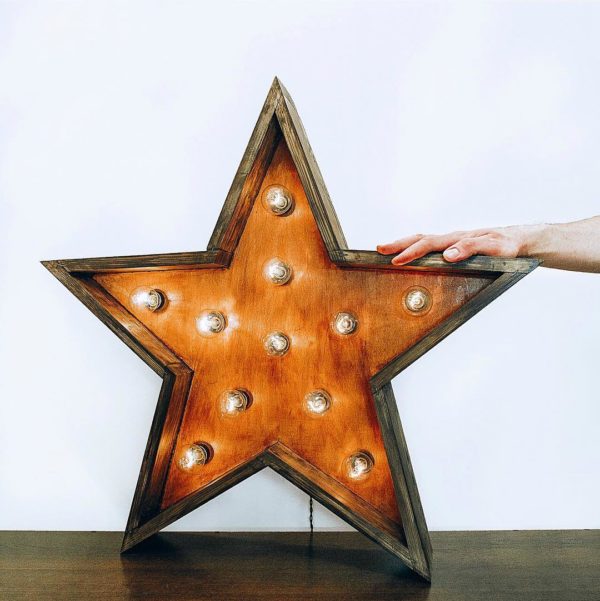 Звезда ThinOpenBox с лампочками от семейной мастерской Family Lights